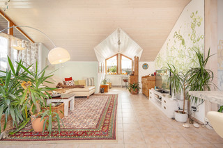 Living area with dormer window